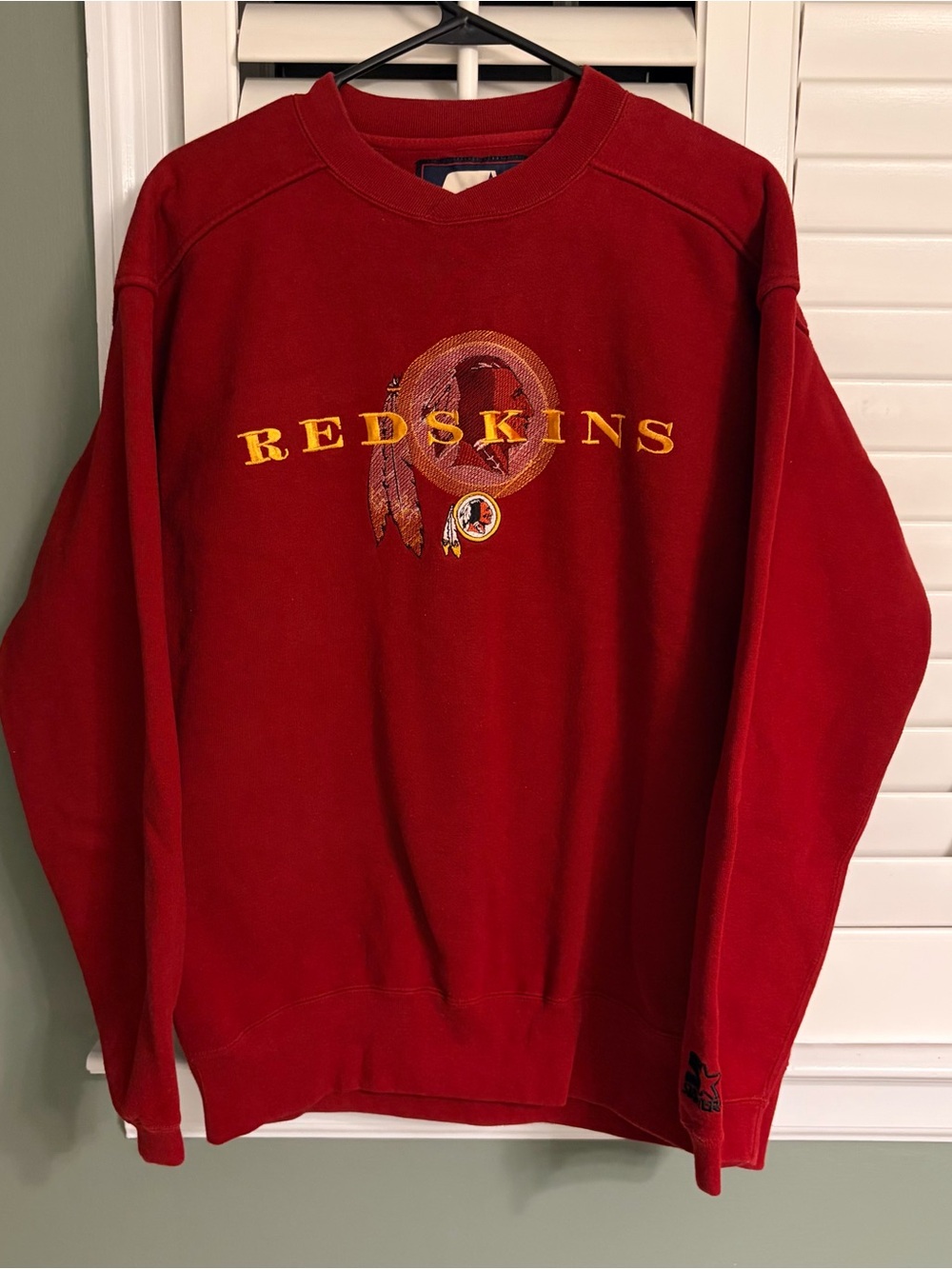 Starter Washington Redskins Red Crewneck Sweatshirt